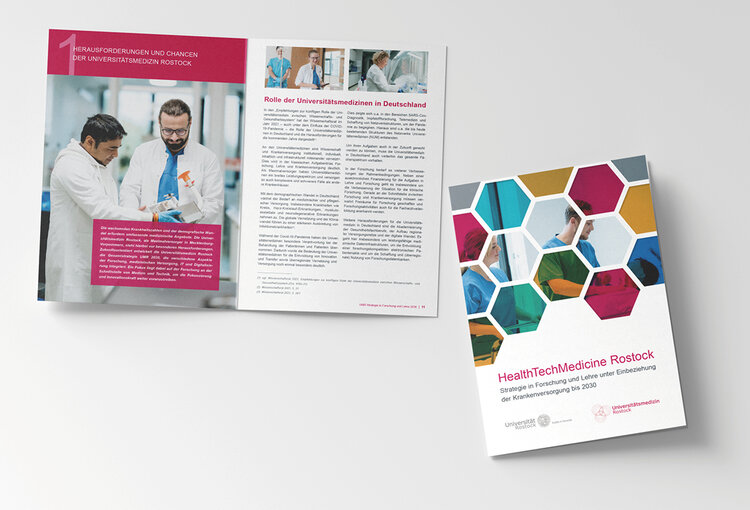 Stategiepapier 2030 der Universitätsmedizin Rostock Cover und Inhalt für das Stategiepapier 2030 der Universitätsmedizin Rostock